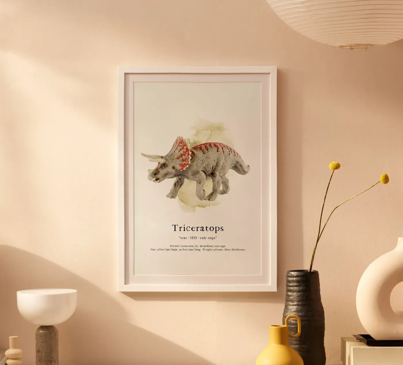 Triceratops poster da Lila & Lola