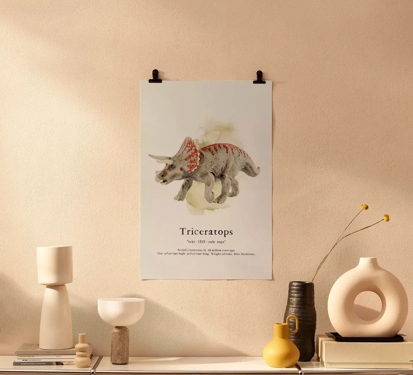 Triceratops poster da Lila & Lola