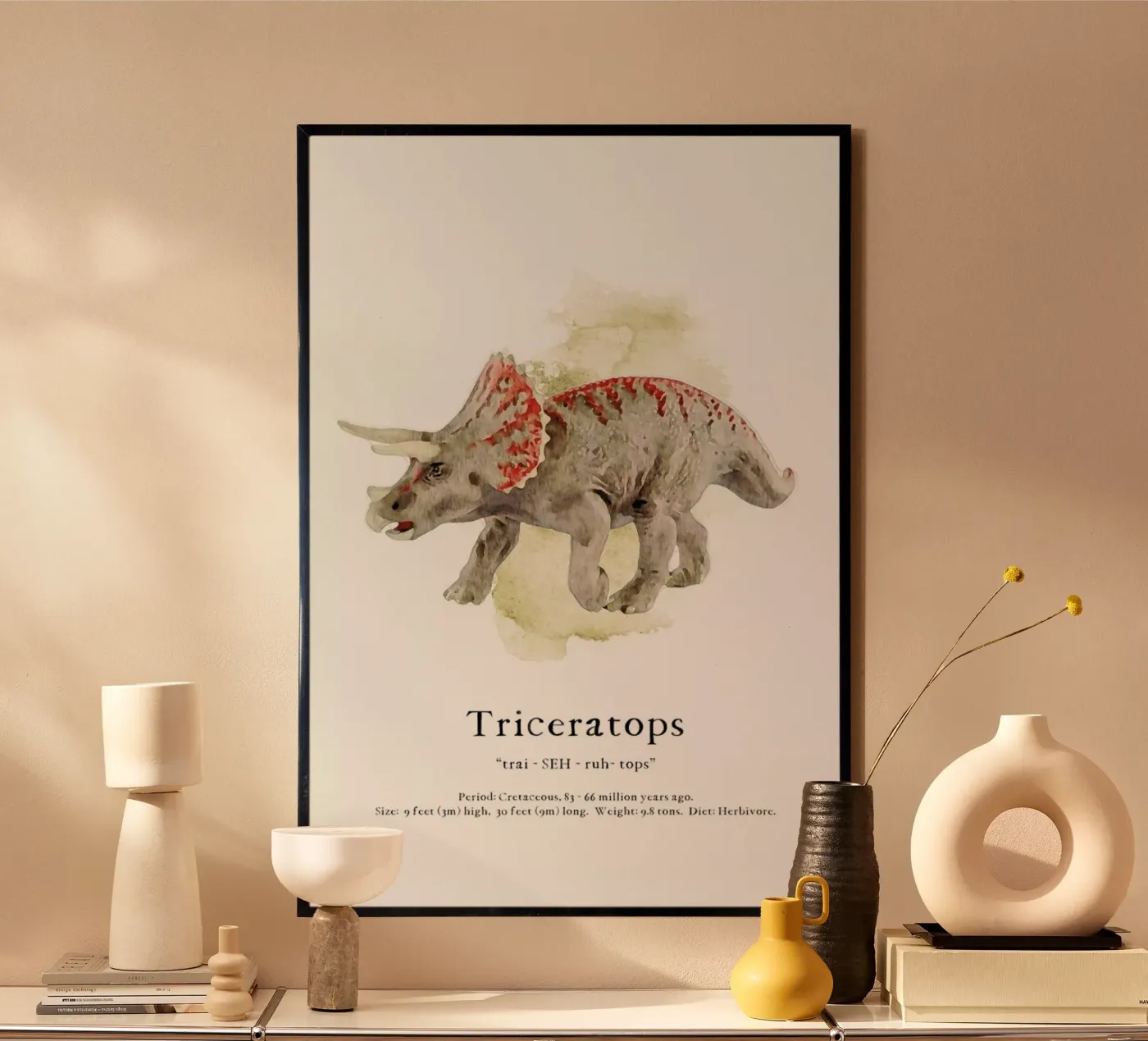 Triceratops poster da Lila & Lola