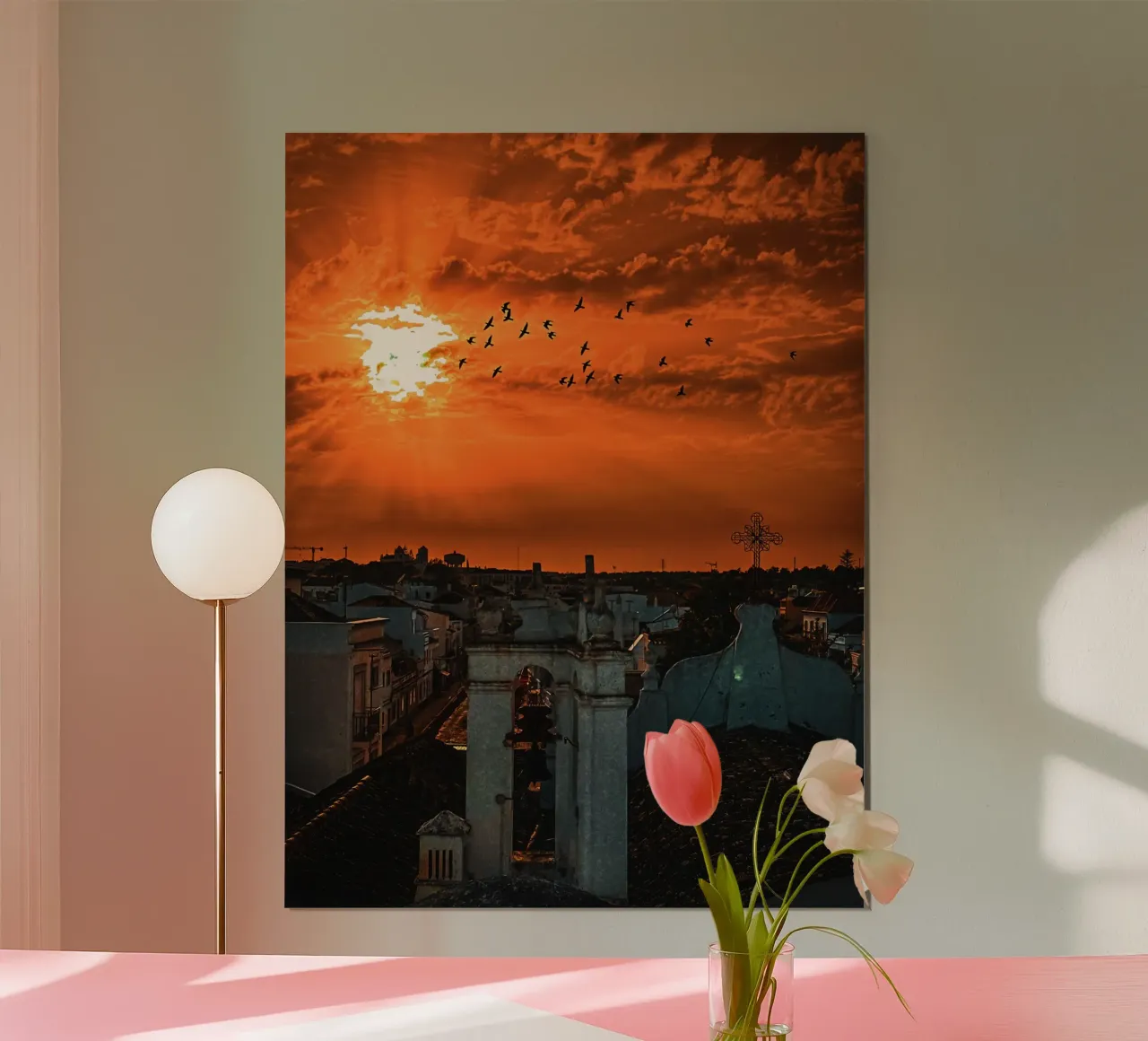 Into the sun poster con telaio in plastica da Thilo Grøsch