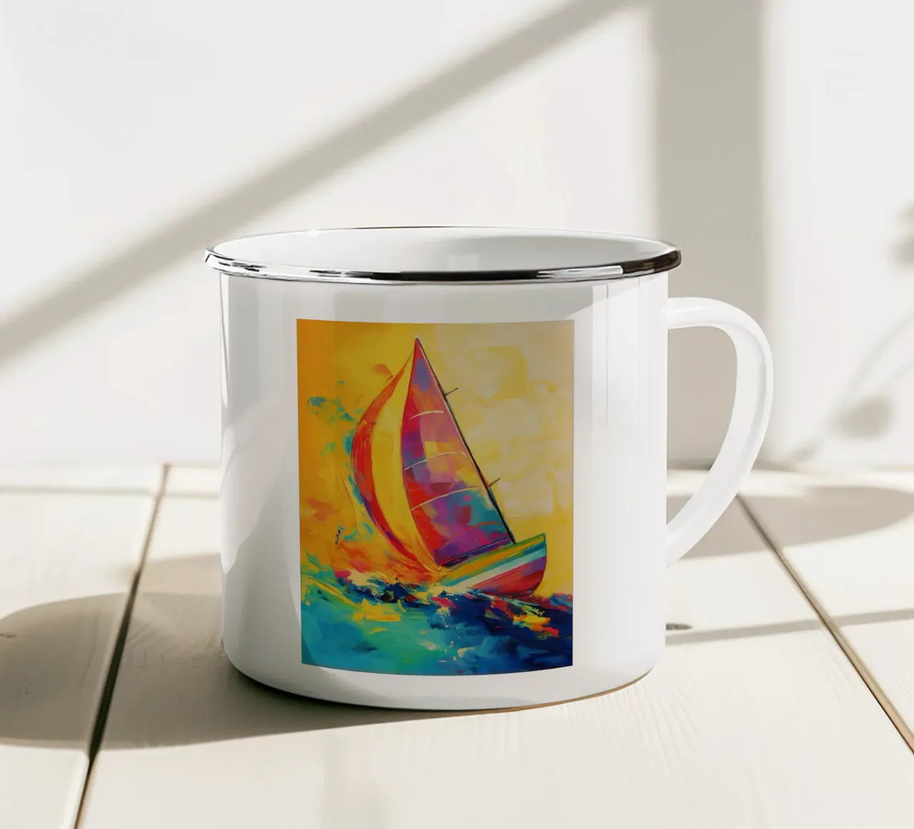 Arte da parete di Imagine tazza in smalto da Imagine