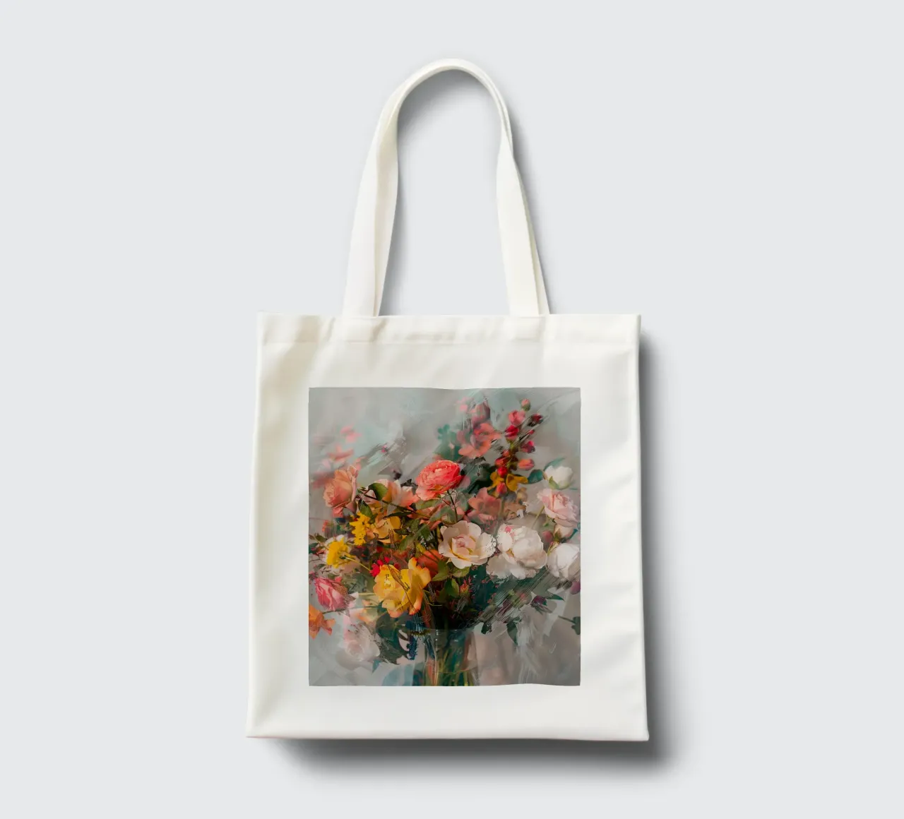 Whispers of Bloom borsa in juta da Mosaic Dialogue