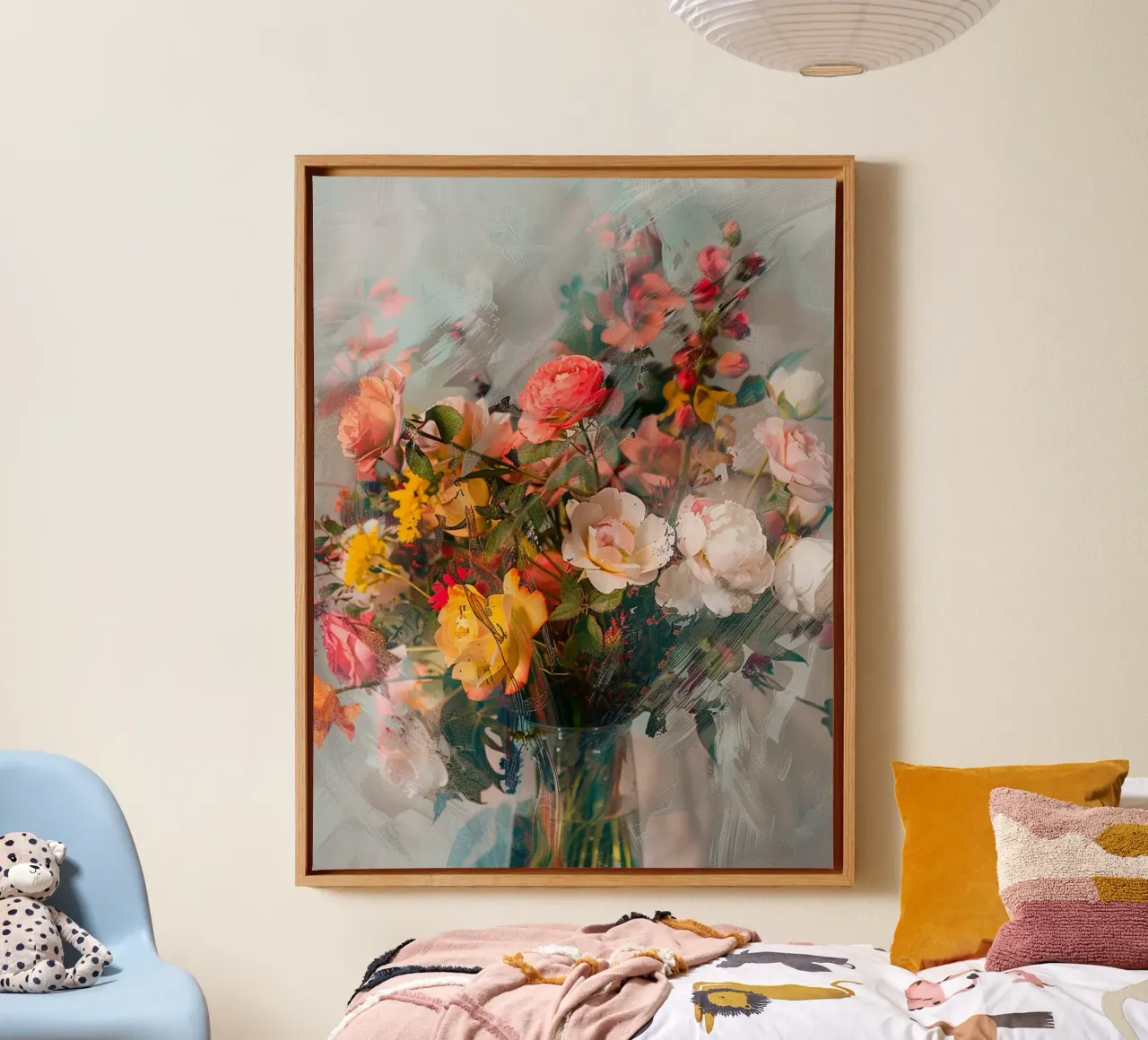Whispers of Bloom tela con Cornice a cassetta da Mosaic Dialogue
