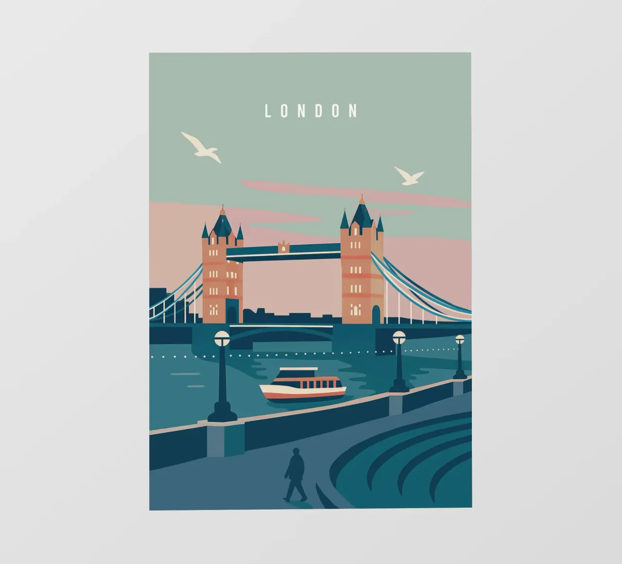 London – Timeless in Lines pellicola backlit da Attaboy Dsgn