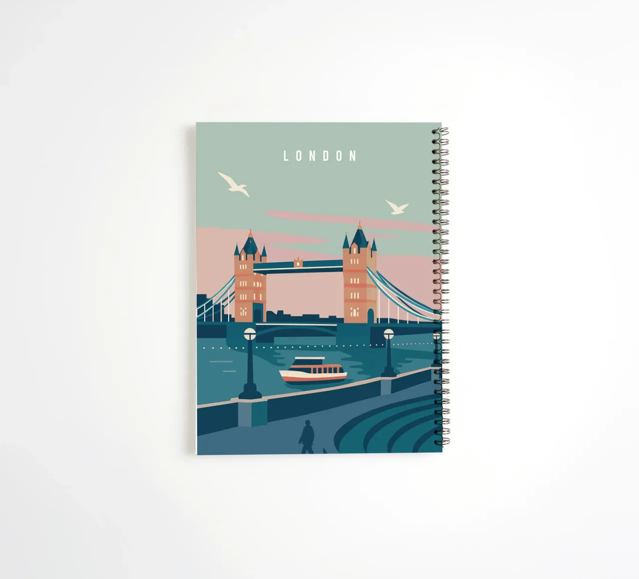London – Timeless in Lines spiral notebook by Attaboy Dsgn