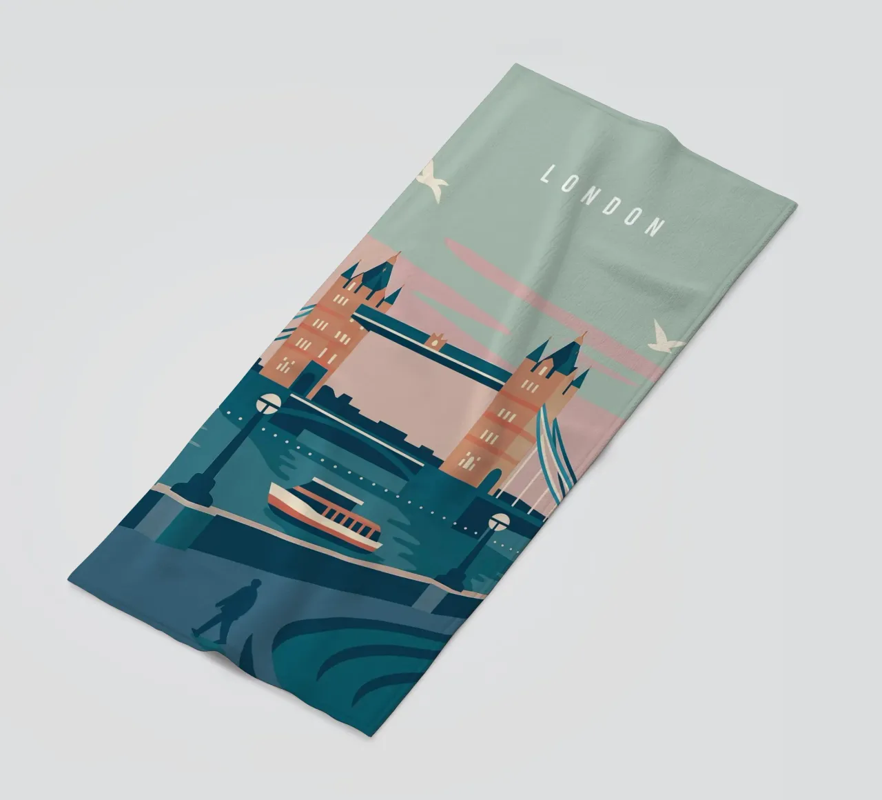 London – Timeless in Lines telo mare da Attaboy Dsgn