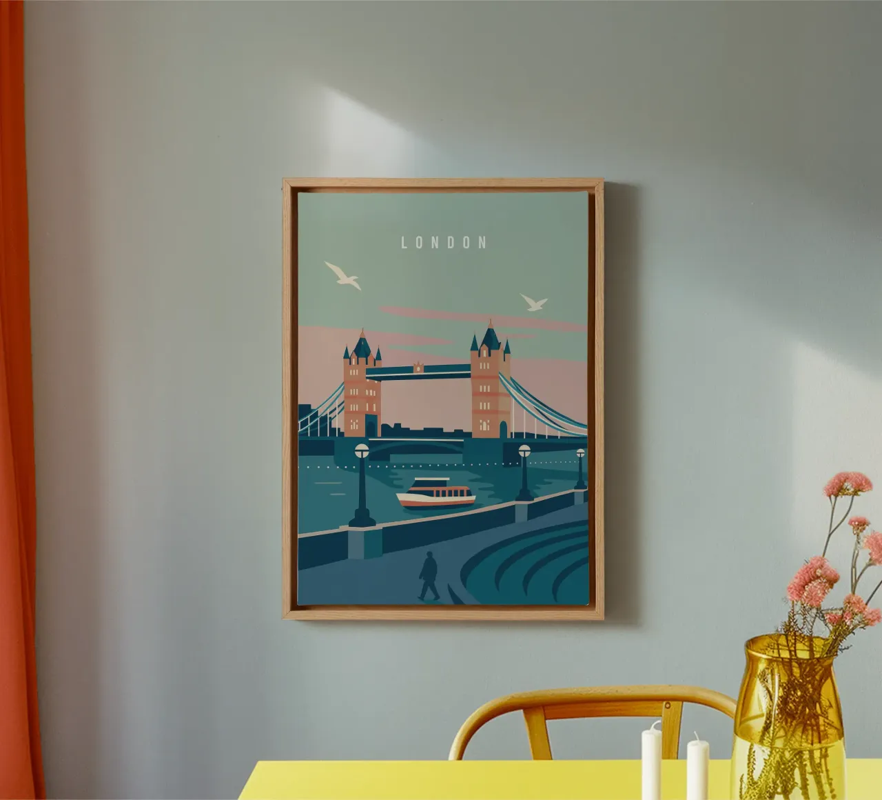 London – Timeless in Lines tela da Attaboy Dsgn