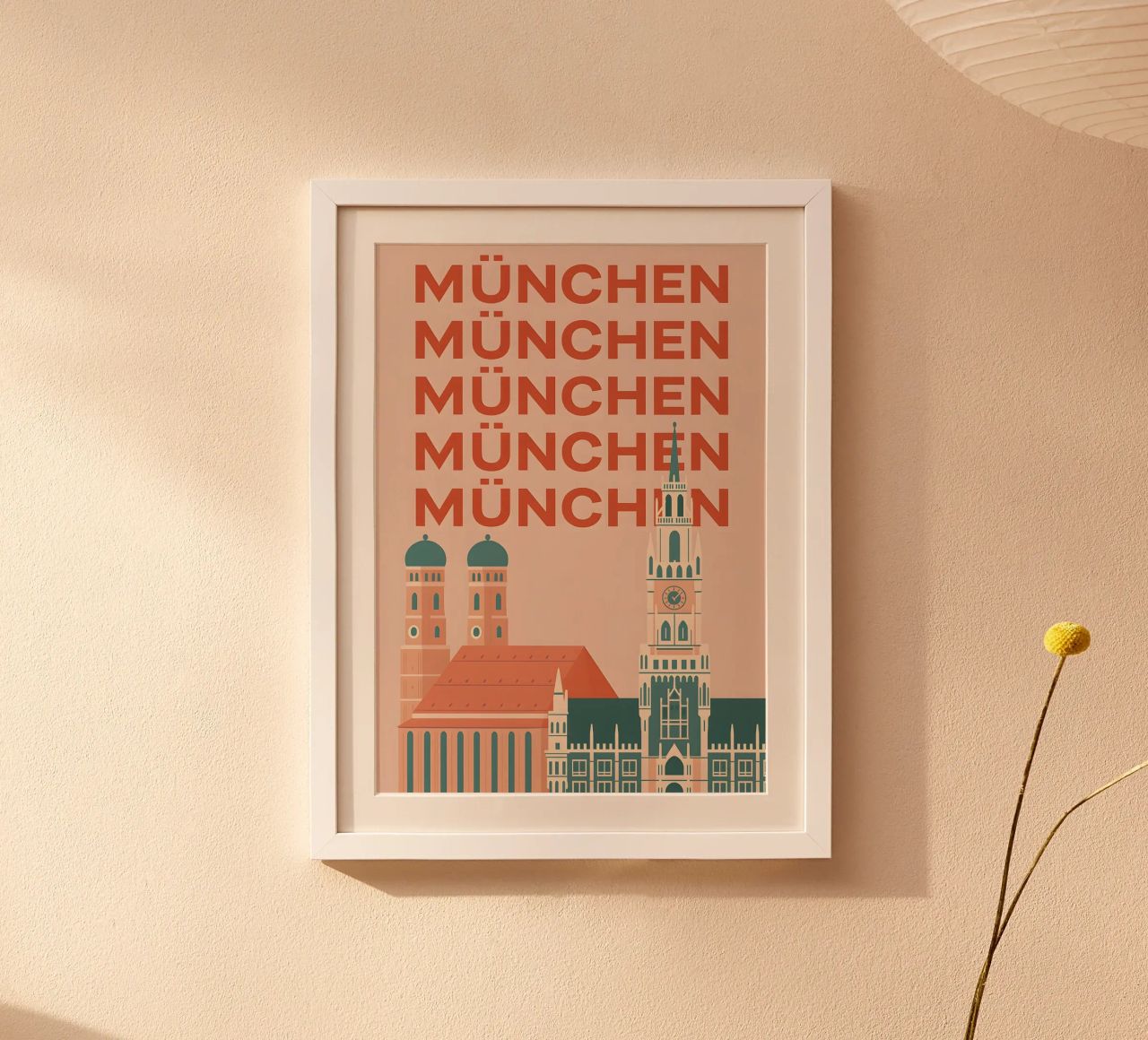 Munchen / Munich Poster von Attaboy Dsgn