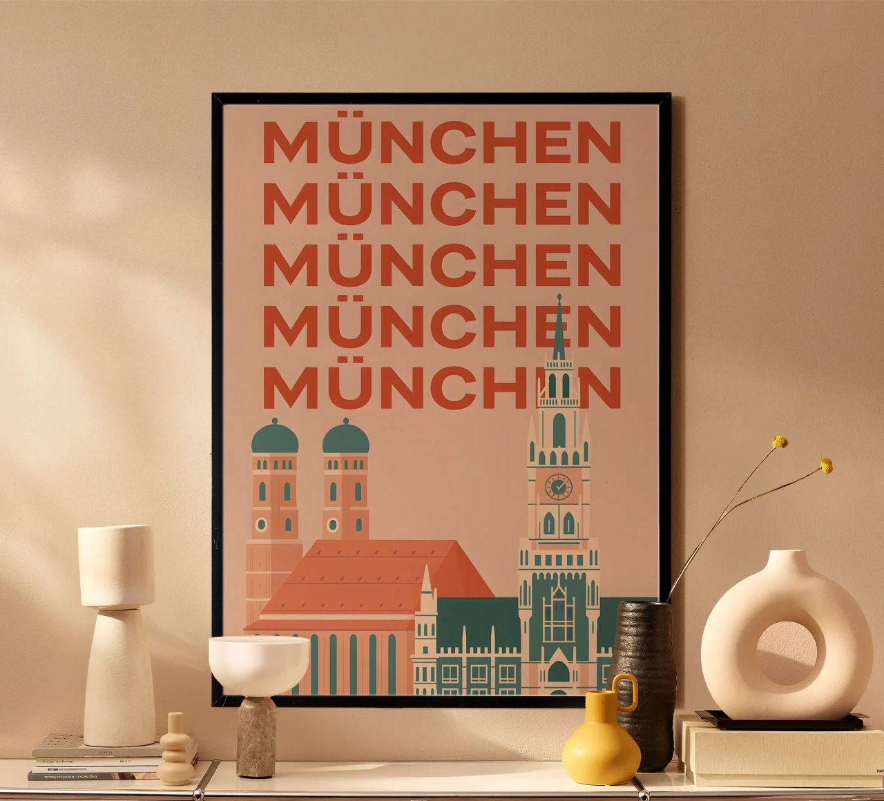 Munchen / Munich Poster von Attaboy Dsgn