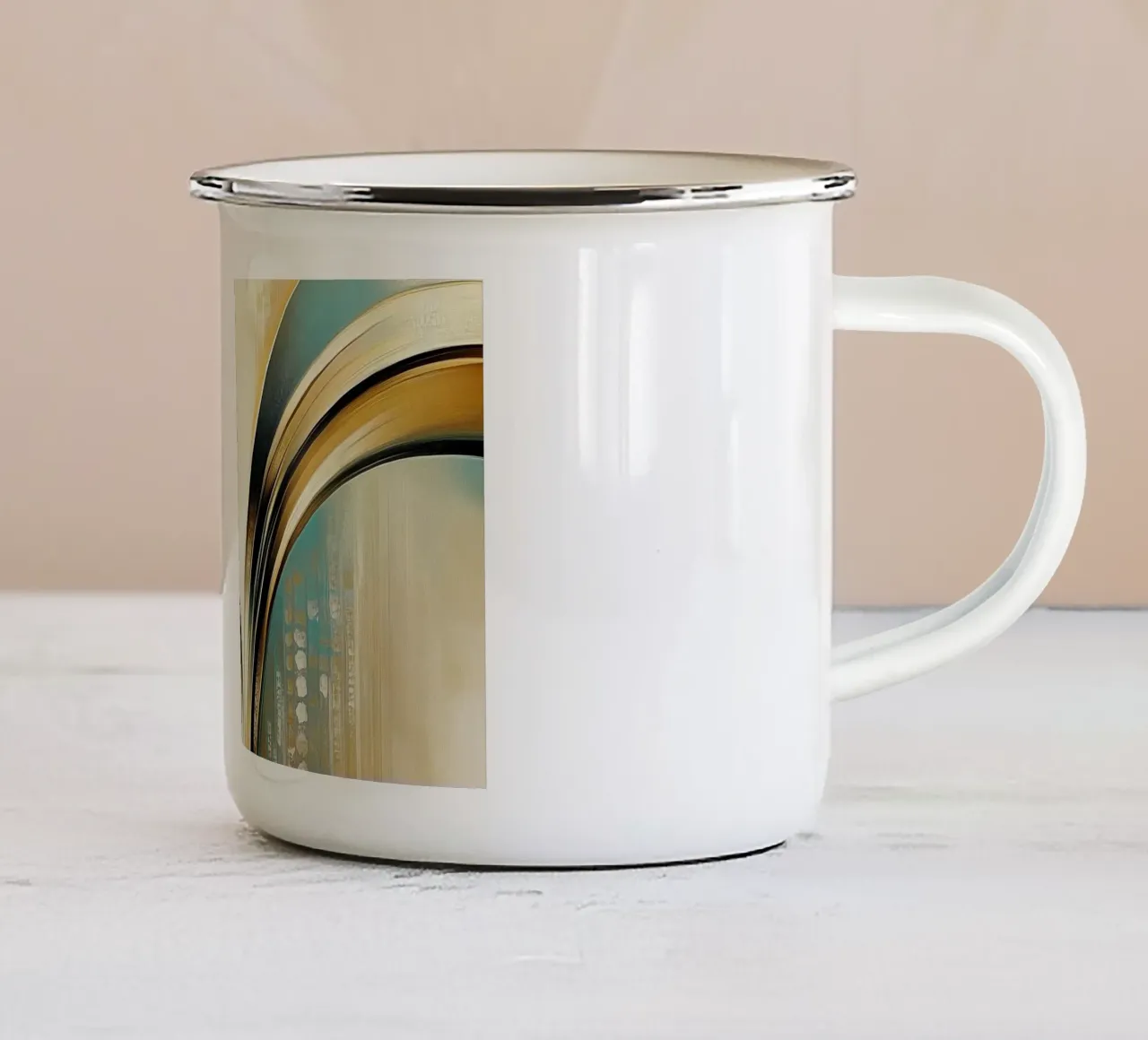 Arte da parete di Imagine tazza in smalto da Imagine