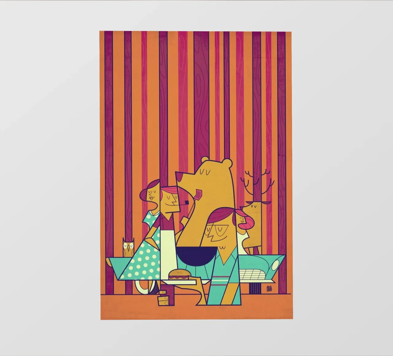 June Barbecue pellicola backlit da Ale Giorgini