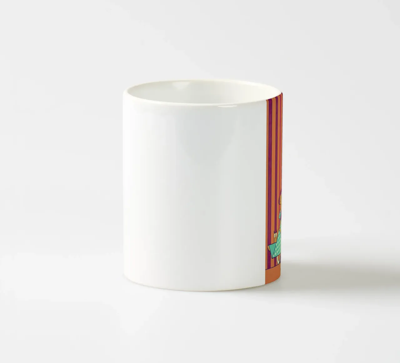 June Barbecue tazza in ceramica da Ale Giorgini
