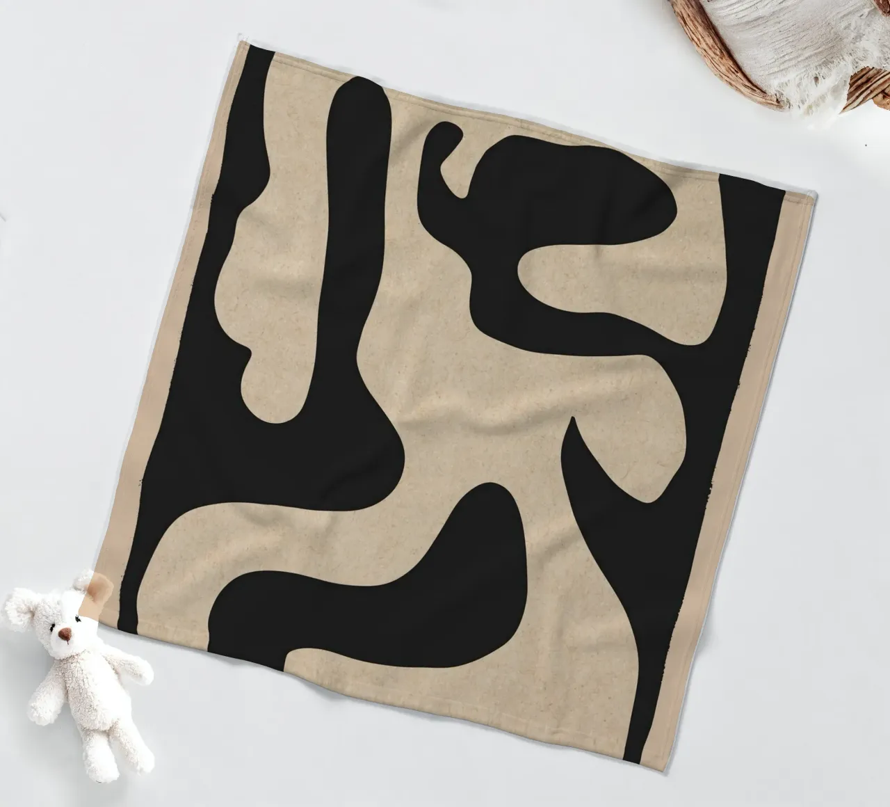 Abstract Minimal Form fleece blanket by ThingDesign