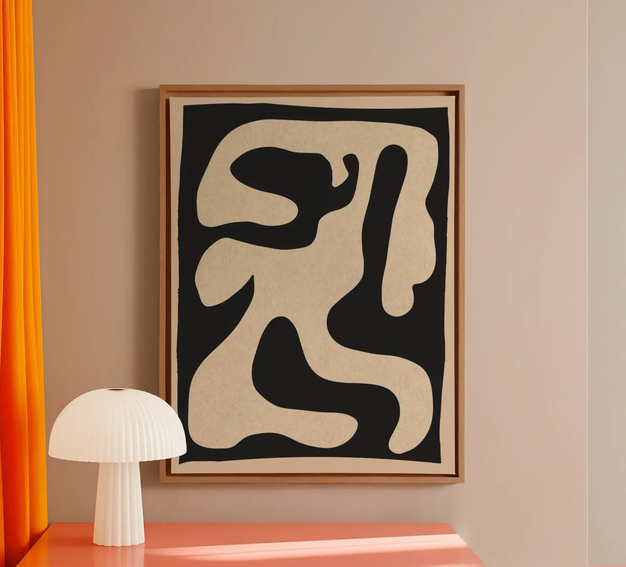 Abstrakte Minimalform Leinwand von ThingDesign