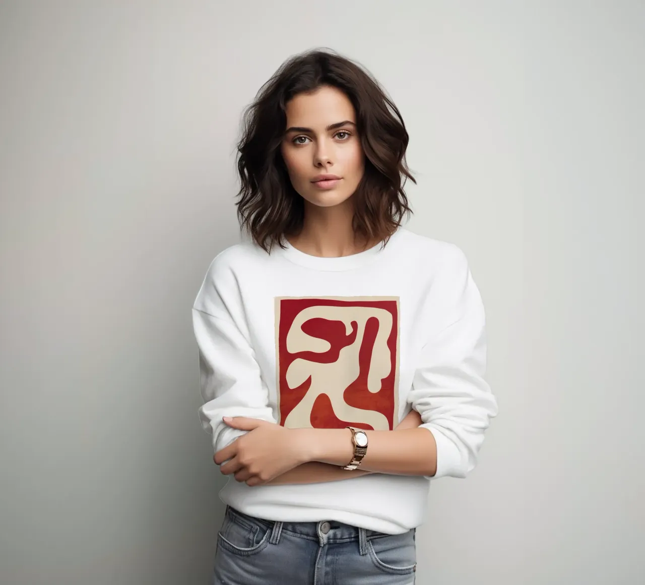 Forma astratta minimale felpa da ThingDesign