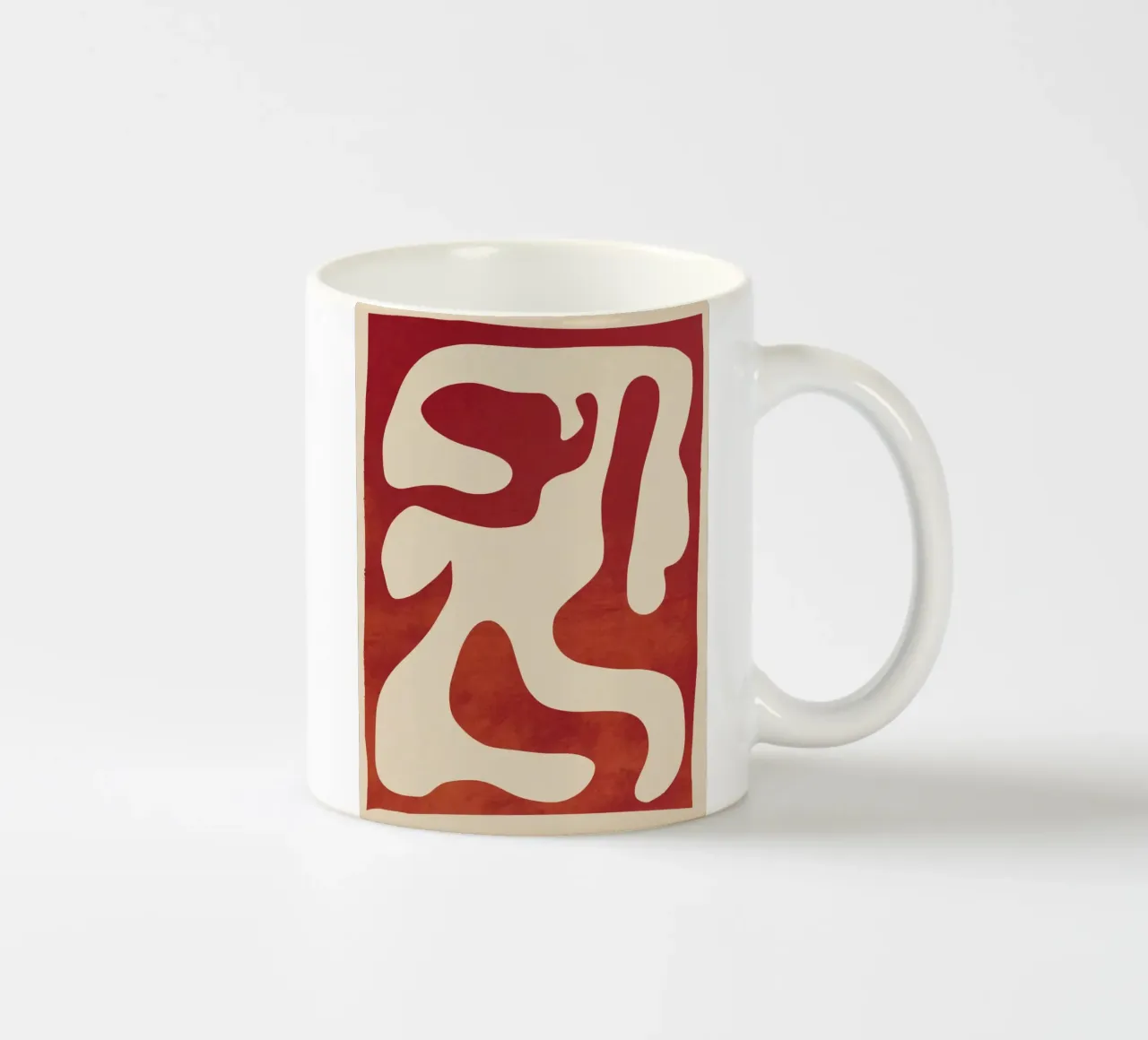Abstracte minimale vorm keramische mok van ThingDesign