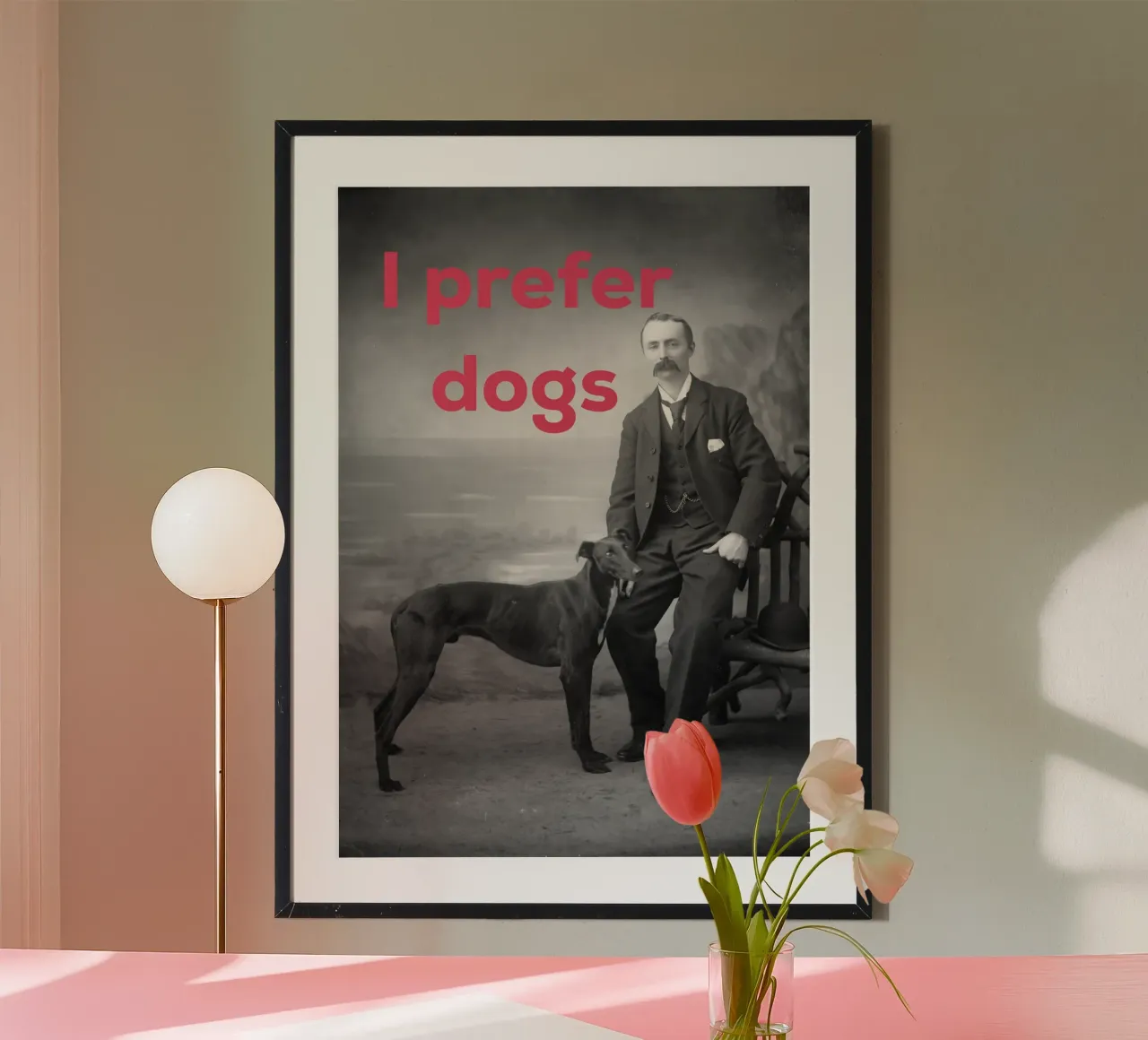 Preferisco i cani poster con telaio in plastica da Cassia Beck Collage