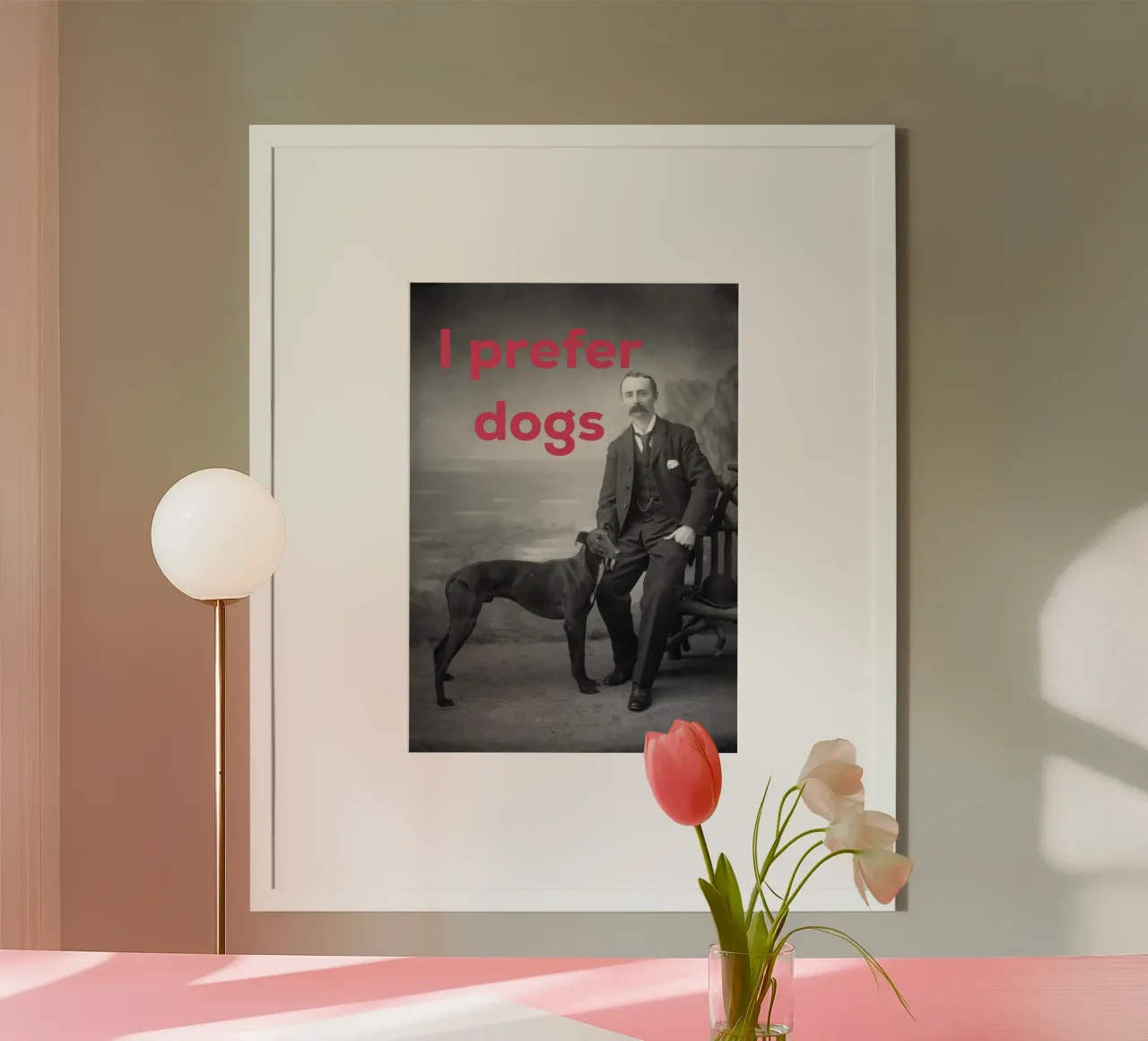 Preferisco i cani poster con telaio in plastica da Cassia Beck Collage