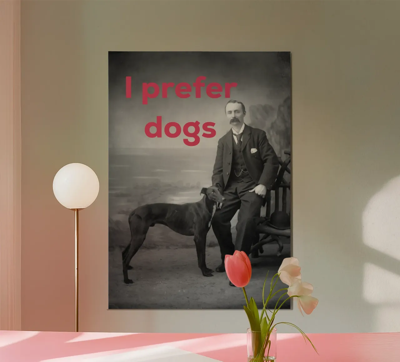 Preferisco i cani poster con telaio in plastica da Cassia Beck Collage