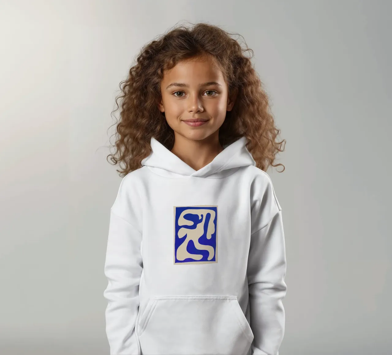 Abstracte minimale vorm kinder hoodie van ThingDesign