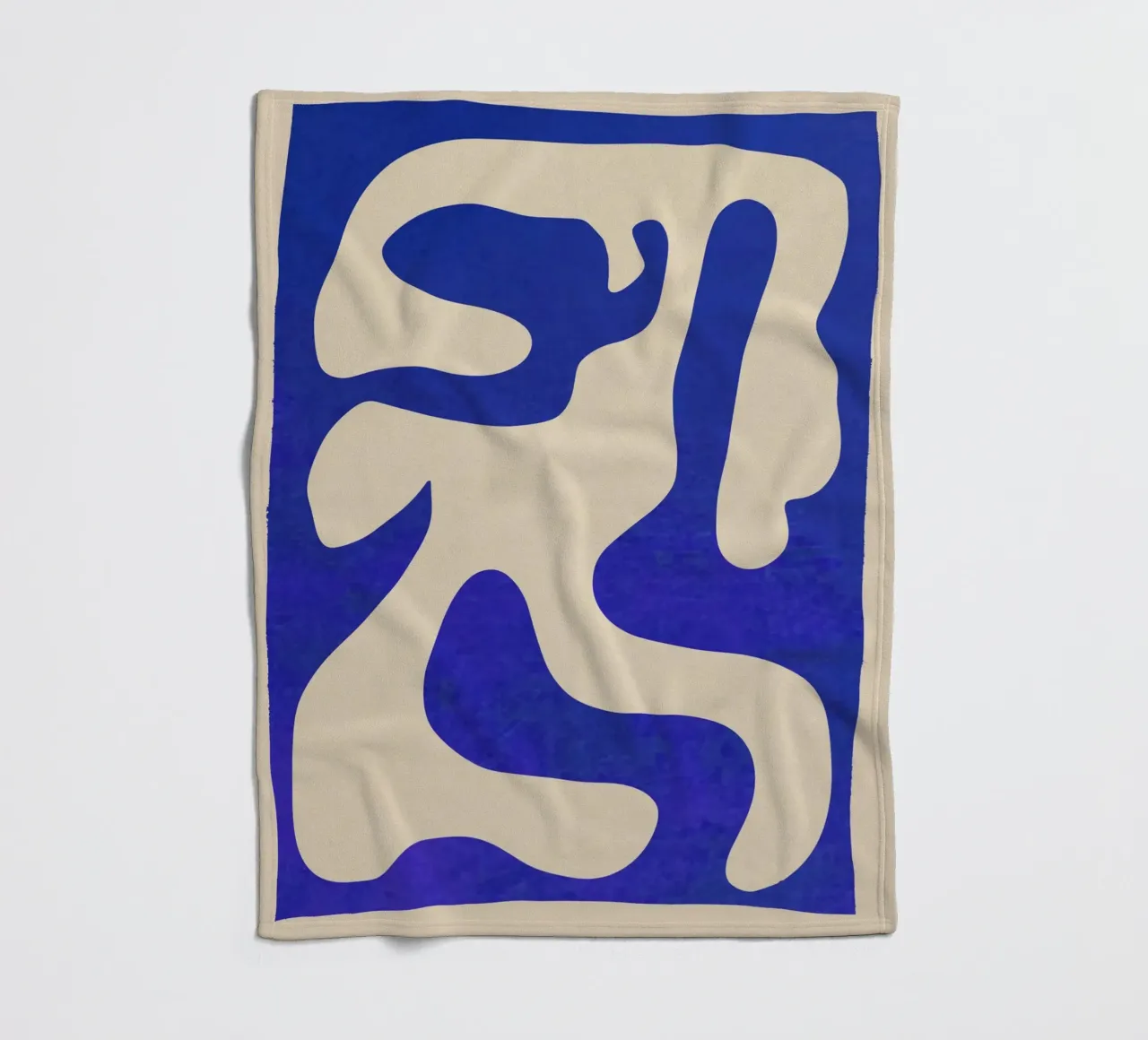 Abstracte minimale vorm fleecedeken van ThingDesign