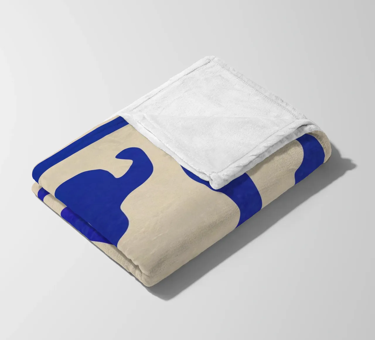 Abstracte minimale vorm fleecedeken van ThingDesign