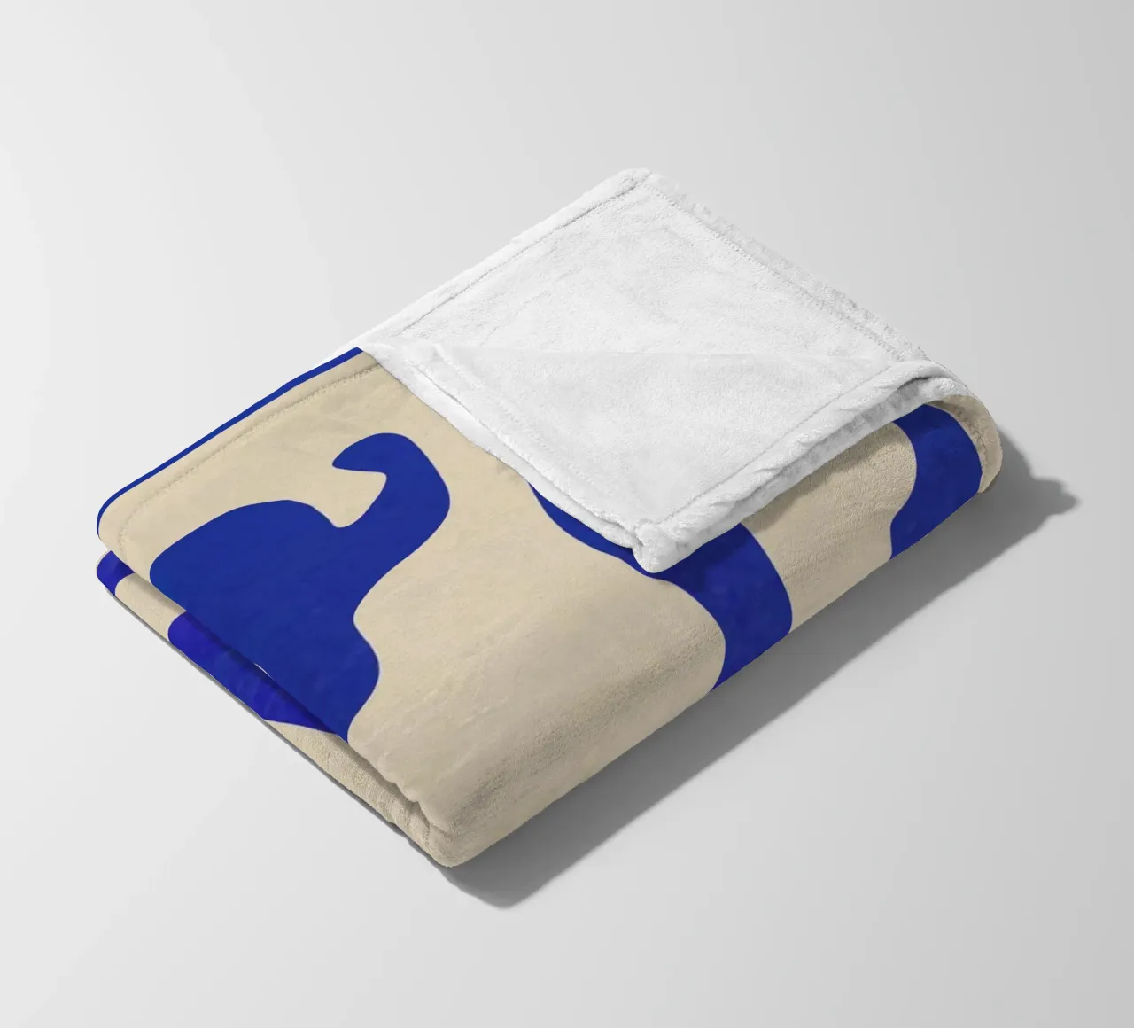 Abstracte minimale vorm fleecedeken van ThingDesign