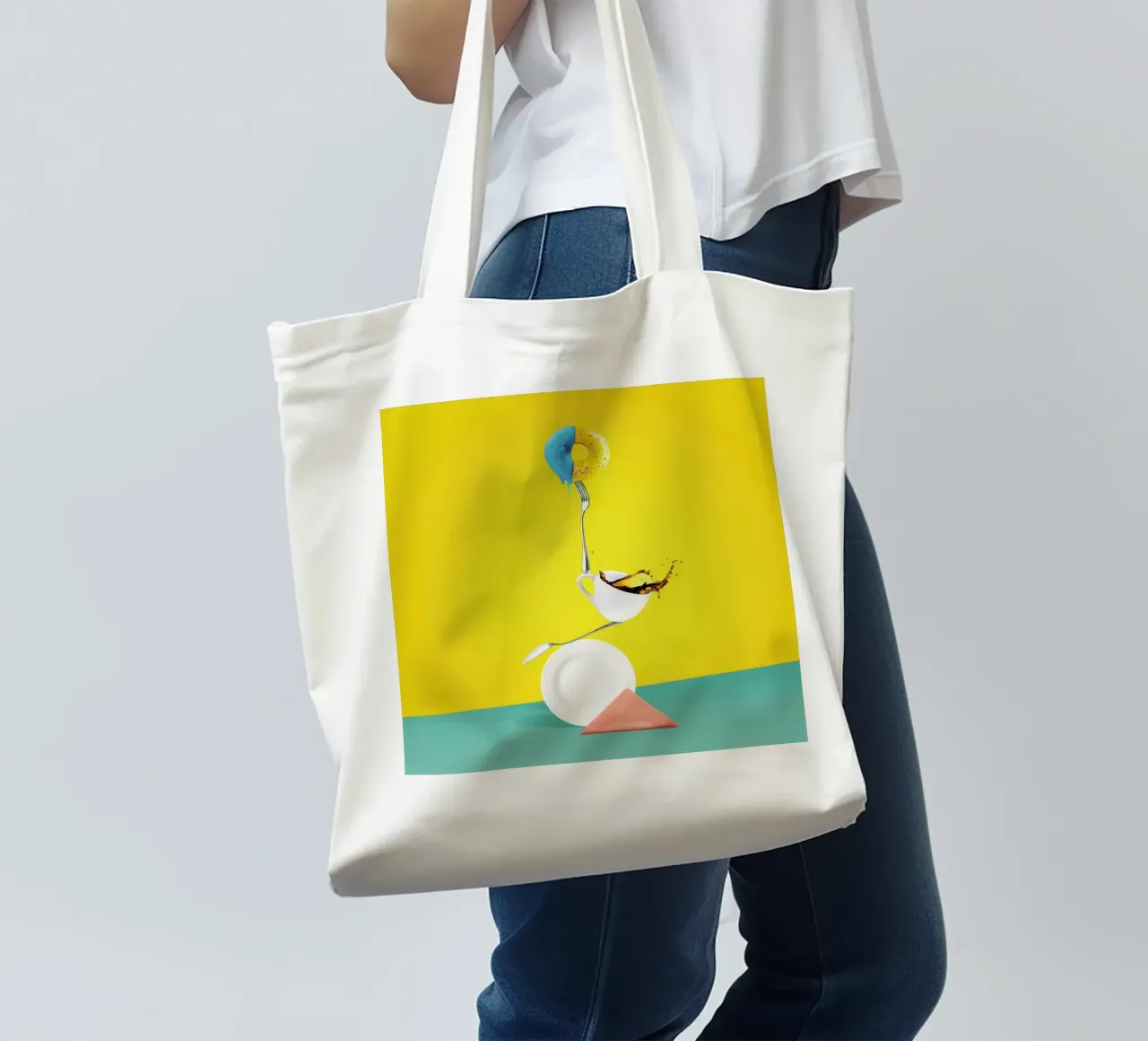 A Well Balanced Breakfast tote bag by Juj Winn