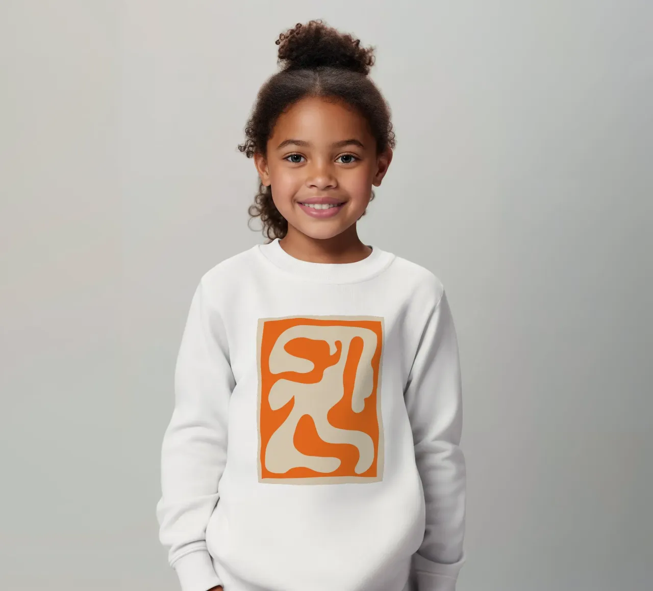 Forma mínima abstracta sudadera para niño de ThingDesign