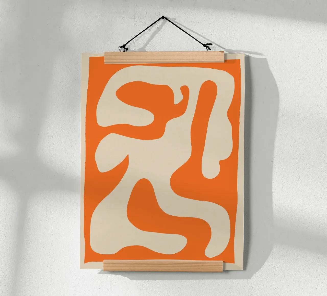 Forma astratta minimale poster con telaio in alluminio da ThingDesign