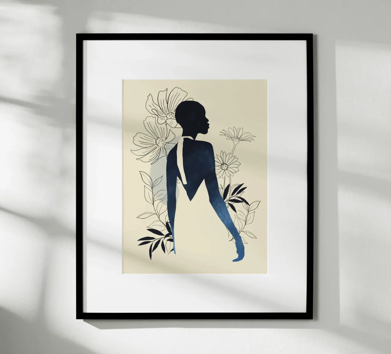 Ragazza tropicale astratta minimalista poster da ThingDesign