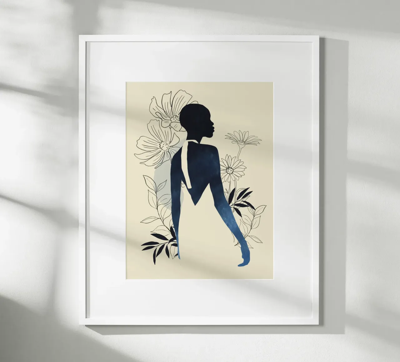 Ragazza tropicale astratta minimalista poster da ThingDesign