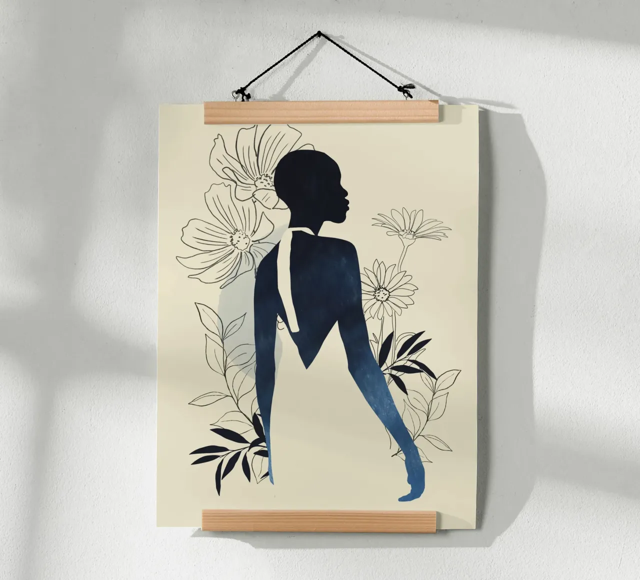 Ragazza tropicale astratta minimalista poster da ThingDesign