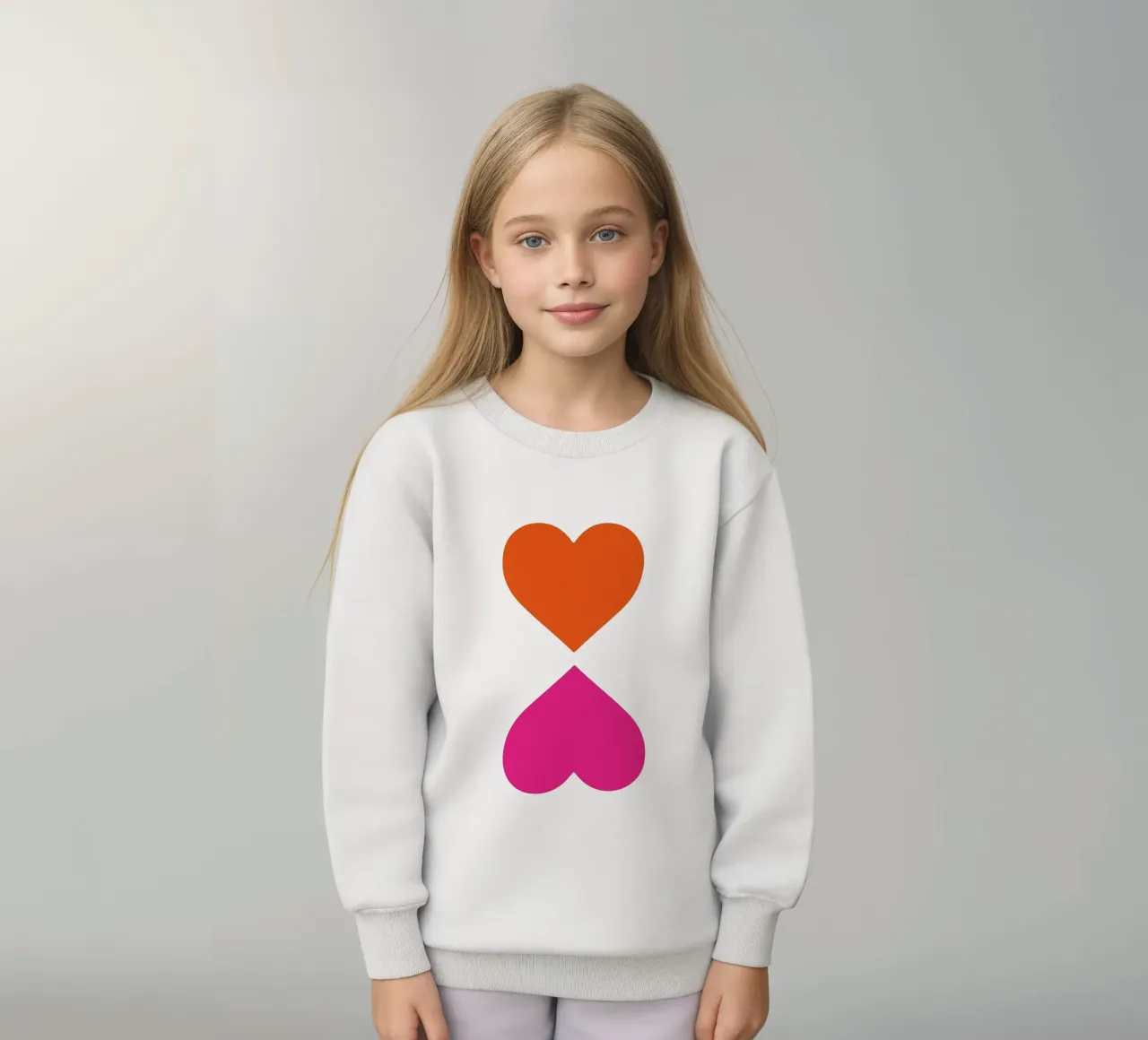 Due cuori felpa bambino da Rose Beck Art