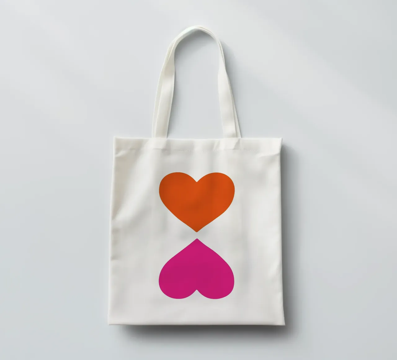 Deux cœurs tote bag de Rose Beck Art
