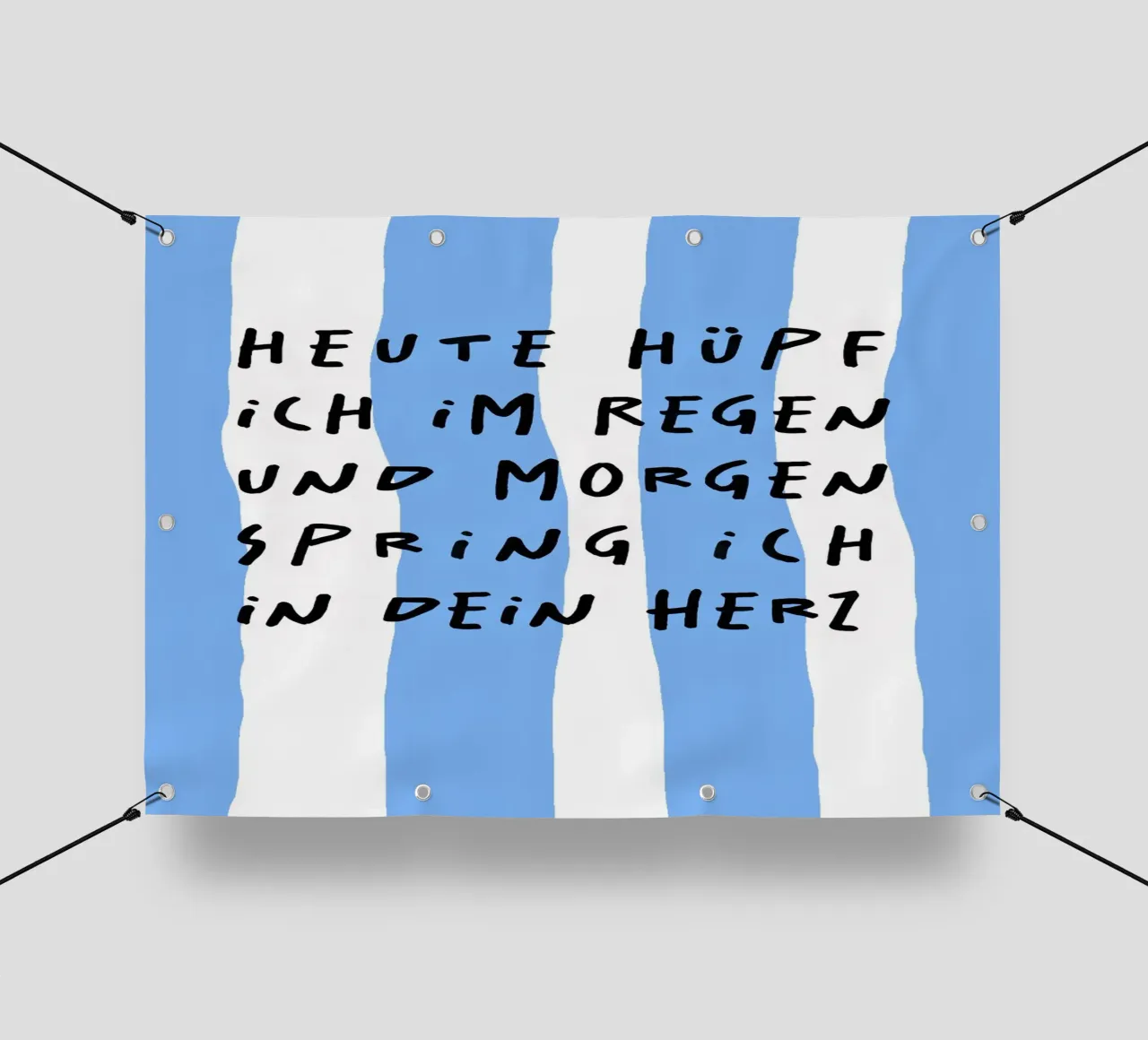 heute hüpf ich im Regen und morgen spring.. telo in pvc da FRICKE DESIGN