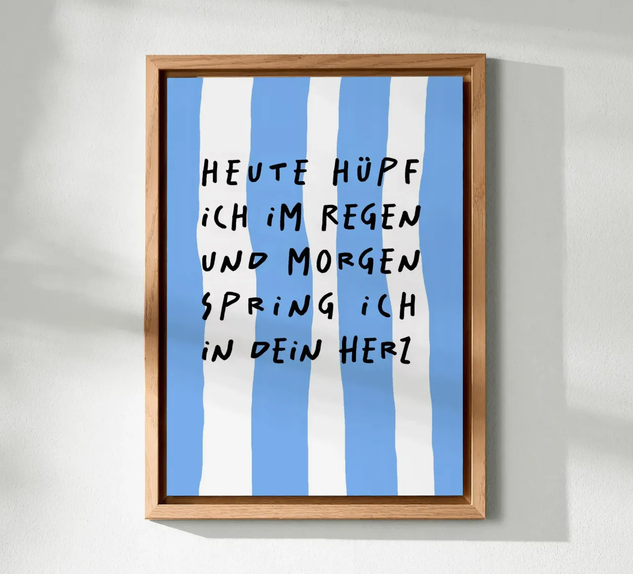 heute hüpf ich im Regen und morgen spring.. Forex-Platte von FRICKE DESIGN