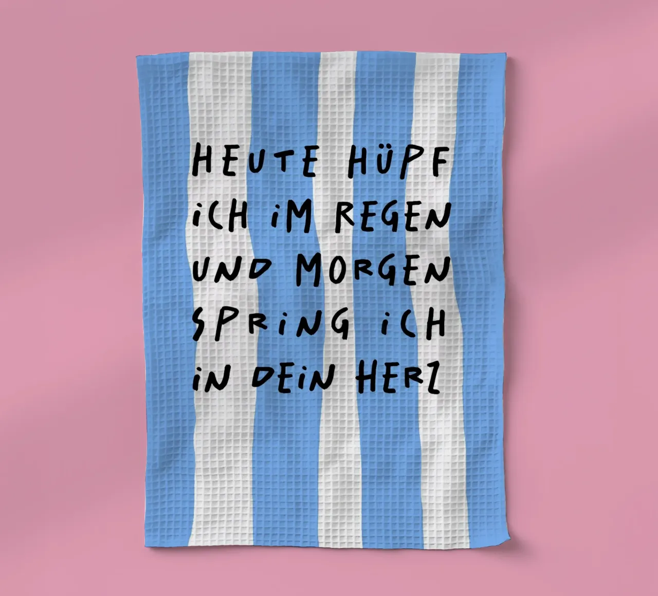 heute hüpf ich im Regen und morgen spring.. torchon de FRICKE DESIGN