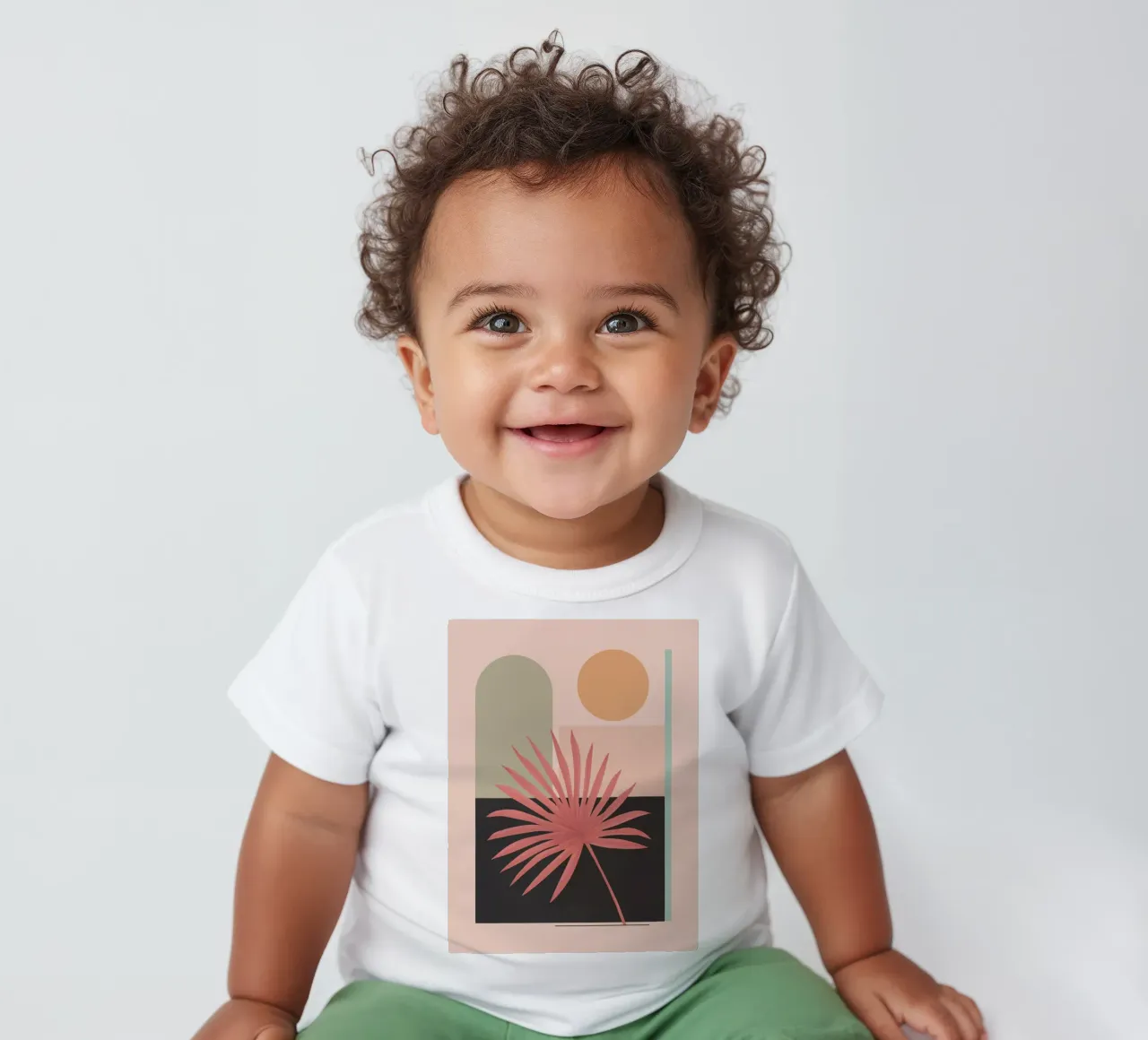Geometria tropicale maglietta neonato da Gaite