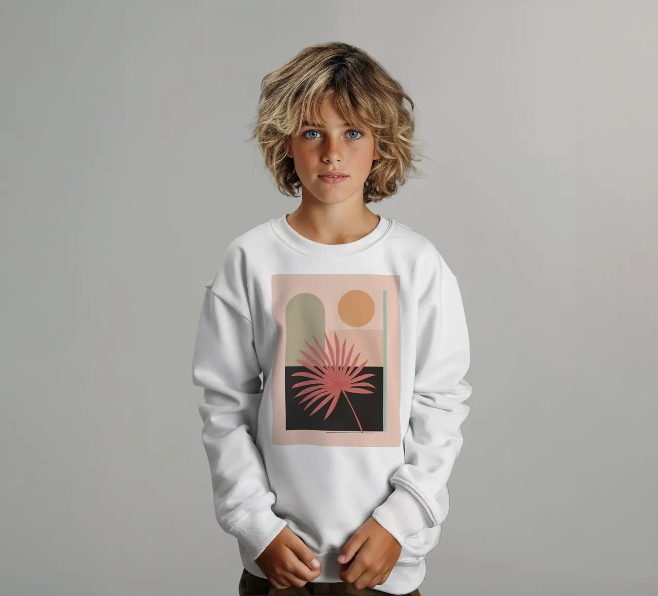 Geometria tropicale felpa bambino da Gaite