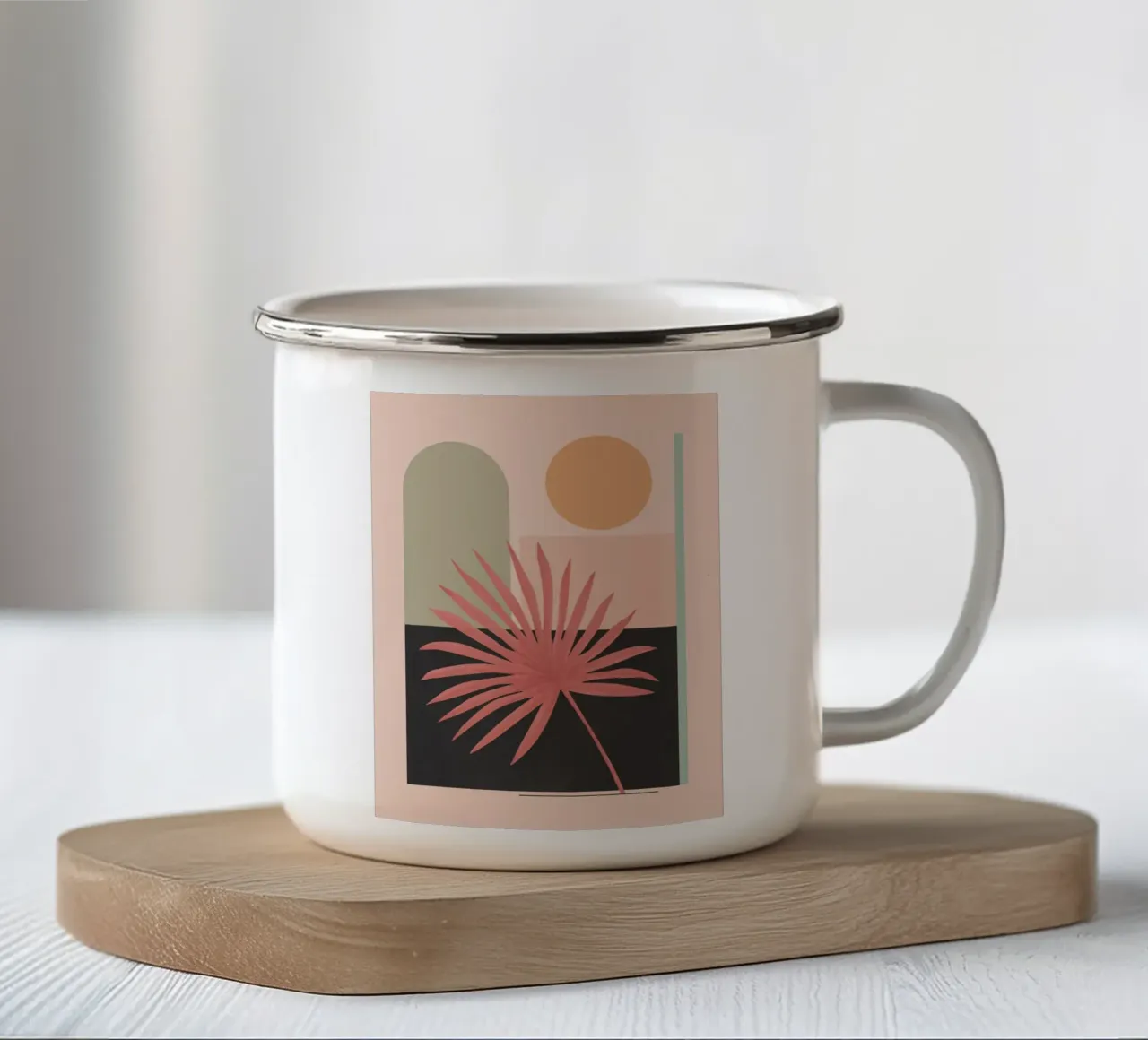 Geometria tropicale tazza in smalto da Gaite