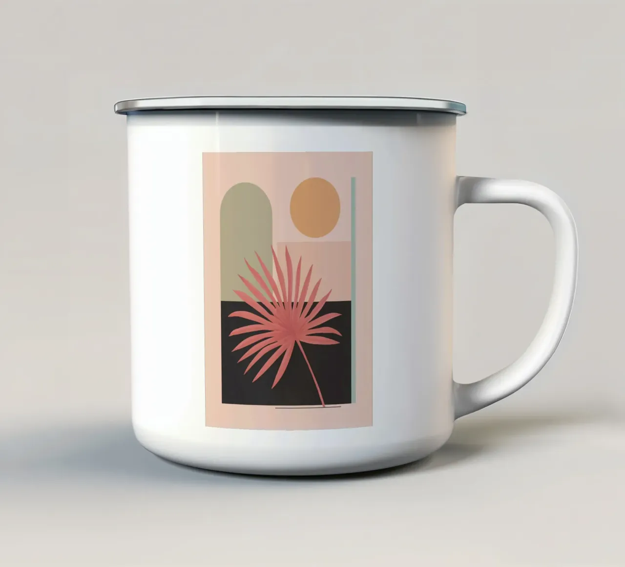 Geometria tropicale tazza in smalto da Gaite
