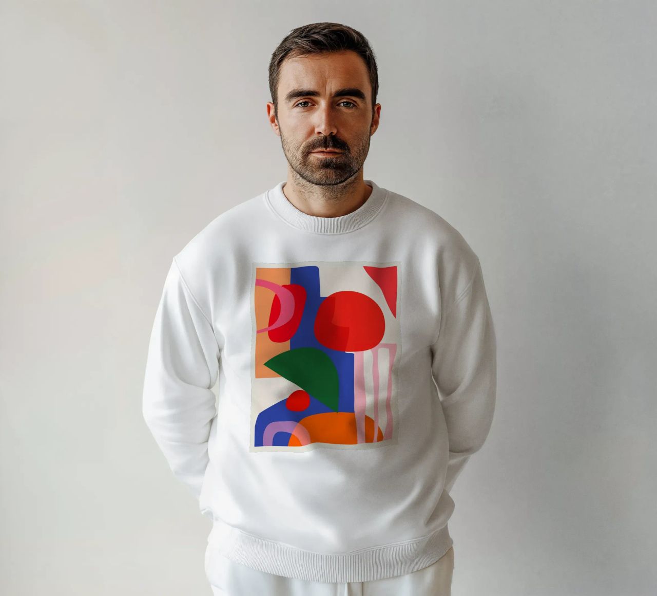 Astrazione moderna e colorata felpa da ThingDesign