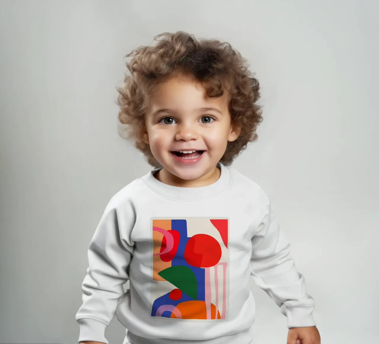 Astrazione moderna e colorata felpa neonato da ThingDesign