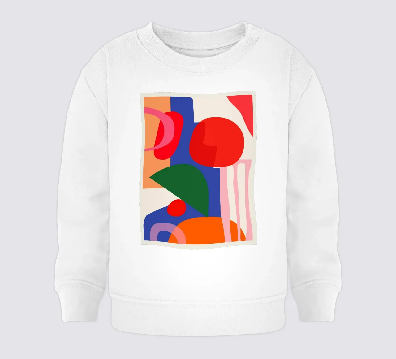 Astrazione moderna e colorata felpa neonato da ThingDesign