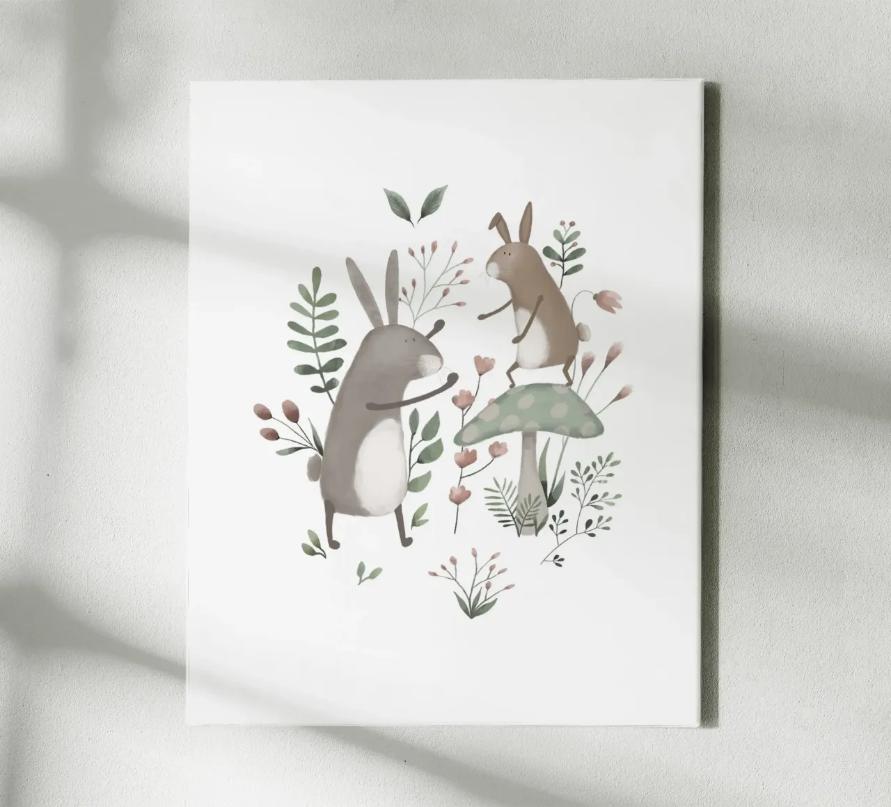 Papa Bunnie's Garden Walk canvas by Urchin Bay Art
