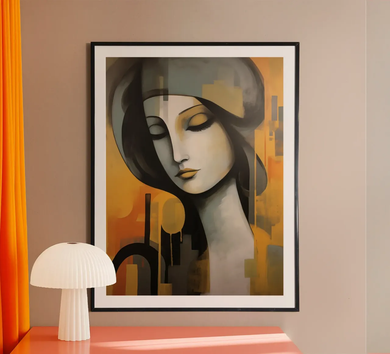 Mujer abstracta poster de Imagine