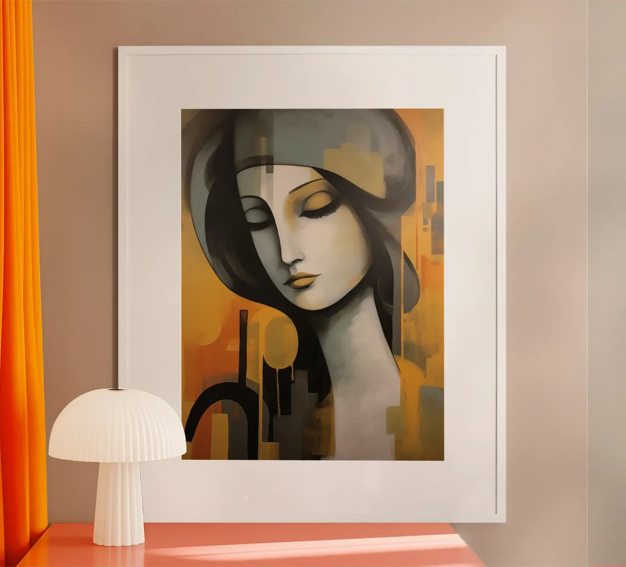 Mujer abstracta poster de Imagine