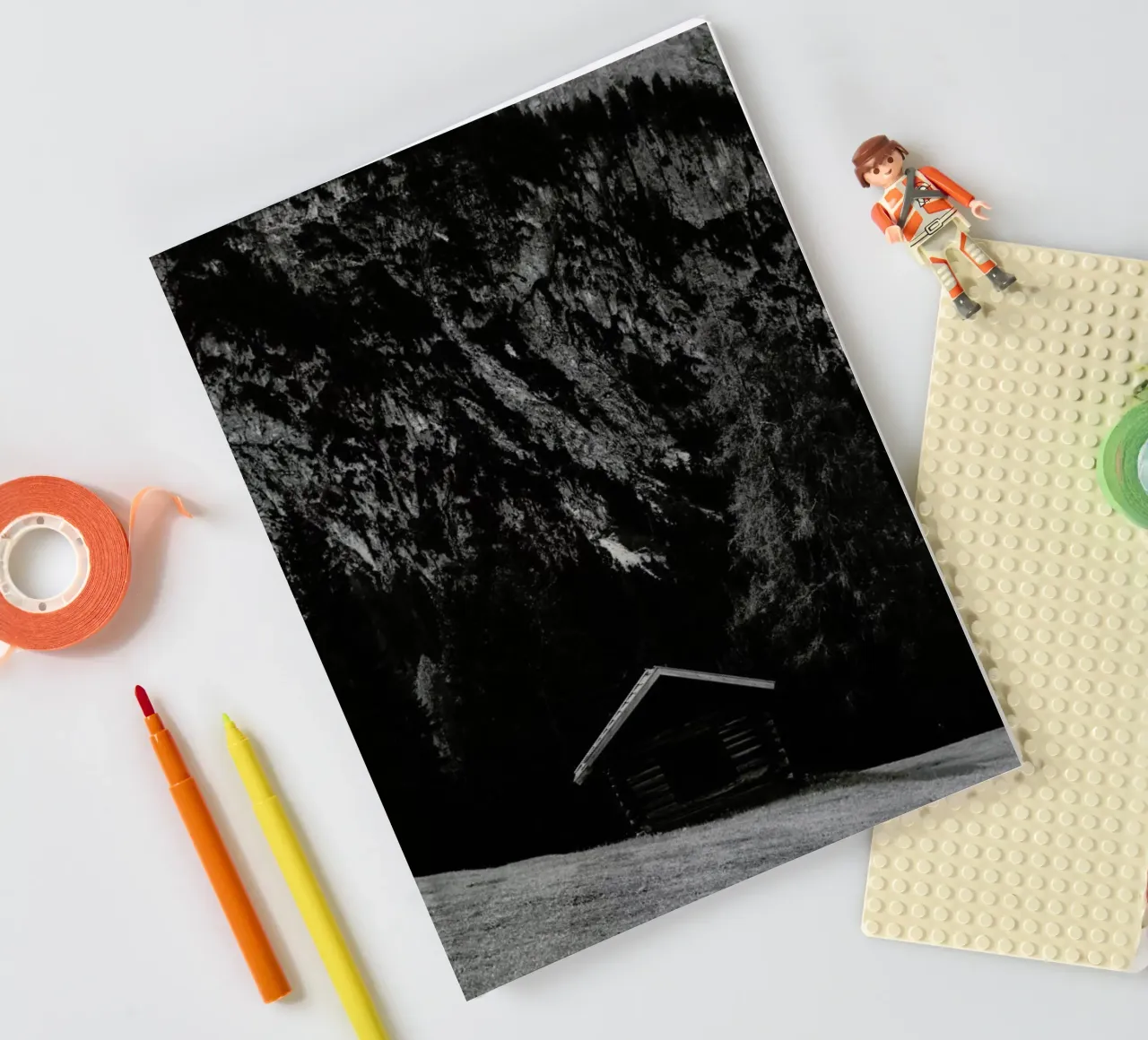 Layered Hut 12 notebook by Sebastian Hilgetag