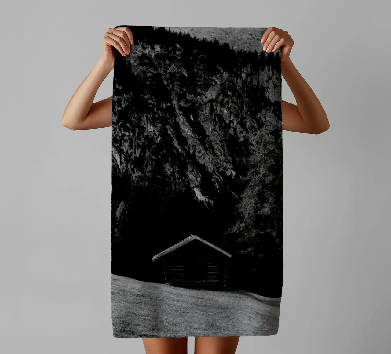 Layered Hut 12 Handtuch von Sebastian Hilgetag